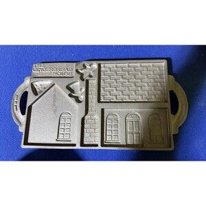 John Wright the Gingerbread House 1985 Cast Iron Mold, Double Sided, Vintage USA